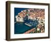 Aerial View of Medieval Walled City, Dubrovnik, Croatia-Lisa S. Engelbrecht-Framed Photographic Print