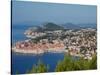 Aerial View of Medieval Walled City, Dubrovnik, Croatia-Lisa S. Engelbrecht-Stretched Canvas