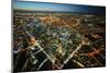 aerial view of Melbourne, cityscape and rooftops, Australia-John Gollings-Mounted Photo