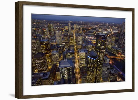 Aerial View of Melbourne-John Gollings-Framed Photographic Print