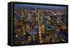 Aerial View of Melbourne-John Gollings-Framed Stretched Canvas