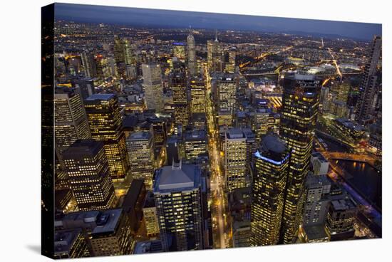 Aerial View of Melbourne-John Gollings-Stretched Canvas