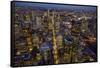 Aerial View of Melbourne-John Gollings-Framed Stretched Canvas