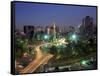 Aerial View of Mexico City at Night, Mexico-Peter Adams-Framed Stretched Canvas