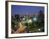 Aerial View of Mexico City at Night, Mexico-Peter Adams-Framed Photographic Print