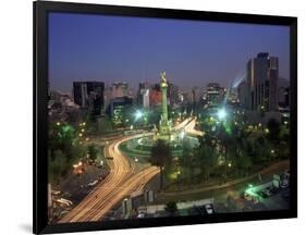 Aerial View of Mexico City at Night, Mexico-Peter Adams-Framed Photographic Print