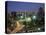 Aerial View of Mexico City at Night, Mexico-Peter Adams-Stretched Canvas