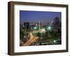 Aerial View of Mexico City at Night, Mexico-Peter Adams-Framed Photographic Print