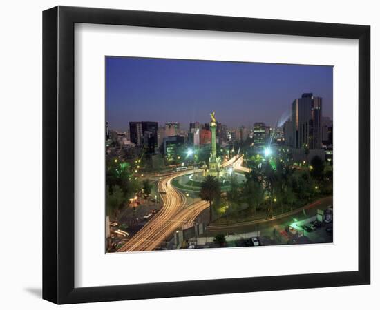 Aerial View of Mexico City at Night, Mexico-Peter Adams-Framed Photographic Print