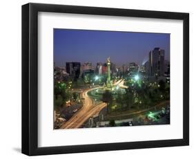 Aerial View of Mexico City at Night, Mexico-Peter Adams-Framed Photographic Print