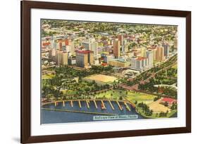 Aerial View of Miami, Florida-null-Framed Art Print