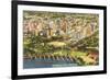 Aerial View of Miami, Florida-null-Framed Art Print