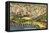 Aerial View of Miami, Florida-null-Framed Stretched Canvas