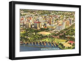 Aerial View of Miami, Florida-null-Framed Art Print