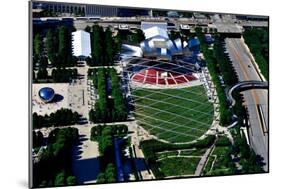 Aerial view of Millennium Park, Chicago, Illinois, USA-null-Mounted Photographic Print