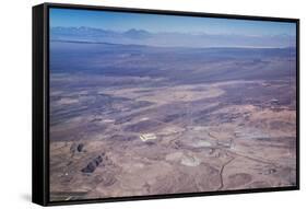 Aerial View of Mine in Atacama Desert in Northern Chile, South America-Kimberly Walker-Framed Stretched Canvas