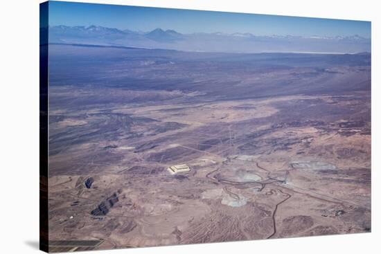 Aerial View of Mine in Atacama Desert in Northern Chile, South America-Kimberly Walker-Stretched Canvas