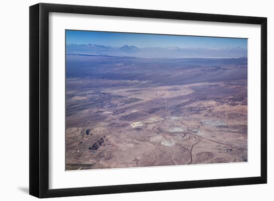 Aerial View of Mine in Atacama Desert in Northern Chile, South America-Kimberly Walker-Framed Photographic Print