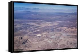 Aerial View of Mine in Atacama Desert in Northern Chile, South America-Kimberly Walker-Framed Stretched Canvas