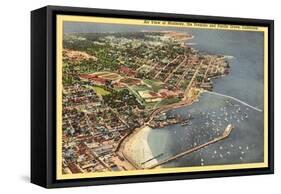 Aerial View of Monterey Bay, California-null-Framed Stretched Canvas
