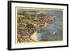 Aerial View of Monterey Bay, California-null-Framed Art Print