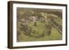 Aerial View of Monticello, Charlottesville, Virginia-null-Framed Art Print