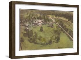 Aerial View of Monticello, Charlottesville, Virginia-null-Framed Art Print