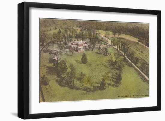 Aerial View of Monticello, Charlottesville, Virginia-null-Framed Art Print