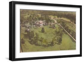 Aerial View of Monticello, Charlottesville, Virginia-null-Framed Art Print