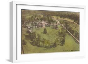 Aerial View of Monticello, Charlottesville, Virginia-null-Framed Art Print