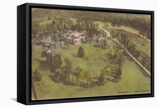 Aerial View of Monticello, Charlottesville, Virginia-null-Framed Stretched Canvas