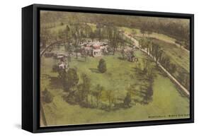 Aerial View of Monticello, Charlottesville, Virginia-null-Framed Stretched Canvas