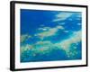 Aerial View of Moore Reef, The Great Barrier Reef, Cairns Area, North Coast, Queensland-Walter Bibikow-Framed Photographic Print