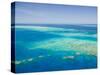 Aerial View of Moore Reef, The Great Barrier Reef, Cairns Area, North Coast, Queensland-Walter Bibikow-Stretched Canvas