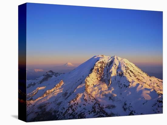 Aerial View of Mount Rainier-Bill Ross-Stretched Canvas