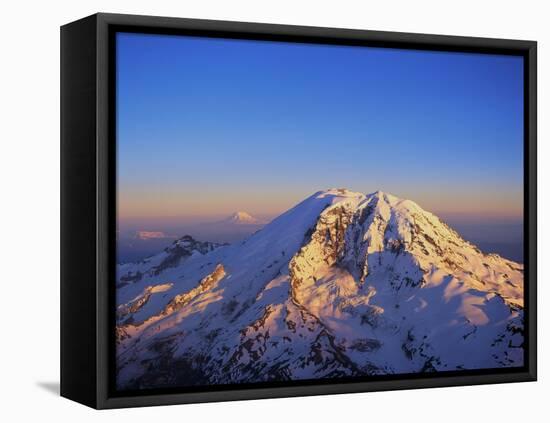 Aerial View of Mount Rainier-Bill Ross-Framed Stretched Canvas