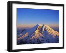 Aerial View of Mount Rainier-Bill Ross-Framed Premium Photographic Print