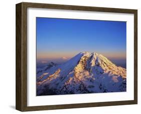 Aerial View of Mount Rainier-Bill Ross-Framed Photographic Print