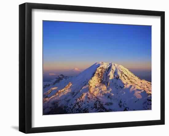 Aerial View of Mount Rainier-Bill Ross-Framed Photographic Print