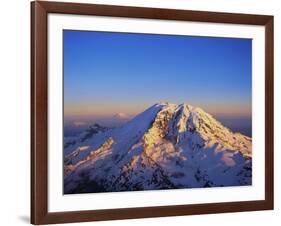 Aerial View of Mount Rainier-Bill Ross-Framed Photographic Print