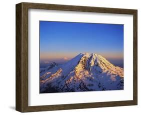 Aerial View of Mount Rainier-Bill Ross-Framed Photographic Print