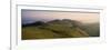 Aerial view of mountain range, Orisson, Pilgrim Road to Santiago de Compostela, Iraty Mountain,...-null-Framed Photographic Print