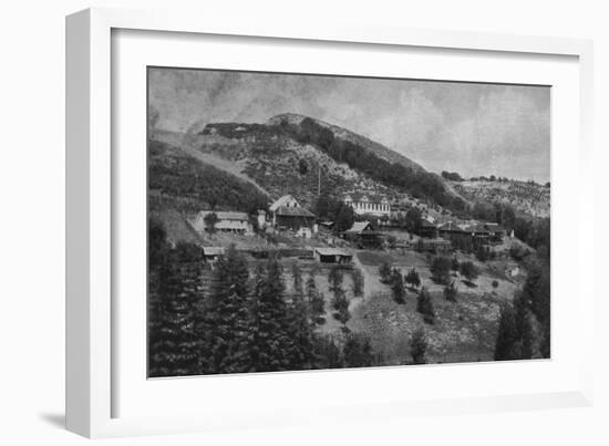 Aerial View of Mountain View Ranch - Santa Cruz, CA-Lantern Press-Framed Art Print