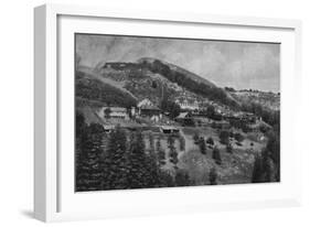 Aerial View of Mountain View Ranch - Santa Cruz, CA-Lantern Press-Framed Art Print