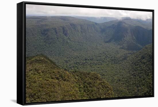 Aerial View of Mountainous Rainforest in Guyana, South America-Mick Baines & Maren Reichelt-Framed Stretched Canvas