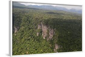 Aerial View of Mountainous Rainforest in Guyana, South America-Mick Baines & Maren Reichelt-Framed Photographic Print