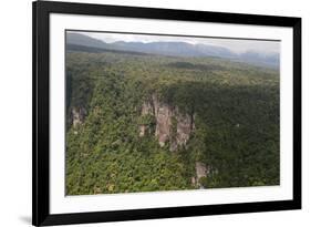 Aerial View of Mountainous Rainforest in Guyana, South America-Mick Baines & Maren Reichelt-Framed Photographic Print