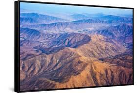 Aerial view of mountains, Atacama Desert, Chile-Keren Su-Framed Stretched Canvas