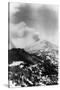 Aerial View of Mt. Lassen - Lassen National Park, CA-Lantern Press-Stretched Canvas