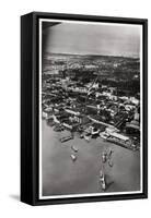 Aerial View of Natal, South Africa, from a Zeppelin, 1930-null-Framed Stretched Canvas